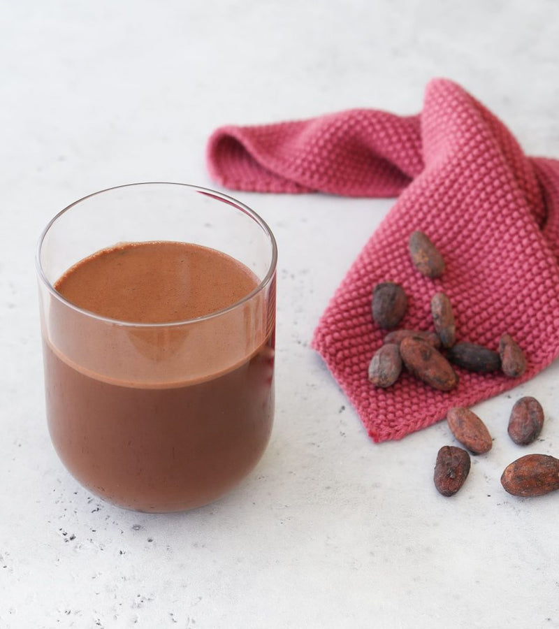 Batido de cacao y maca