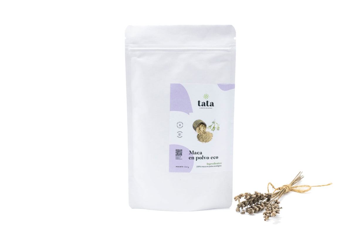 Maca amarilla en polvo ecológica, raíz andina, Tata Alimentos