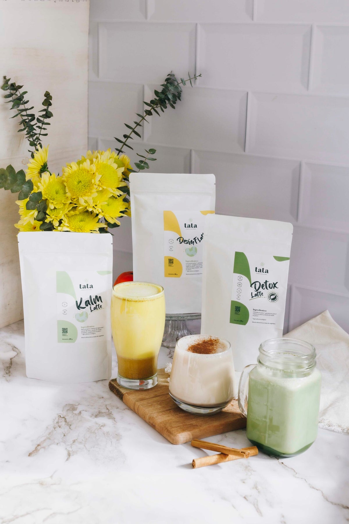 Pack Equilibrio y Bienestar con Desimf, Kalm y Detox Latte, Tata Alimentos