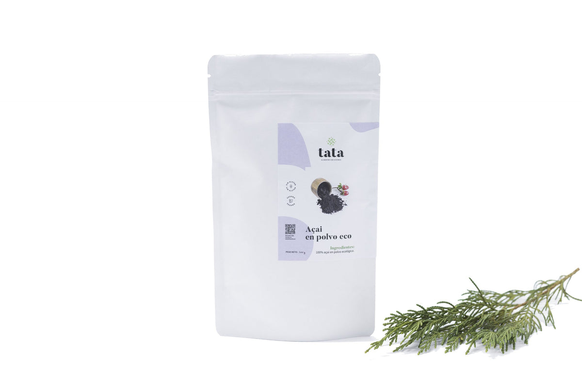 Açaí en polvo ecológico, superalimento amazónico, Tata Alimentos