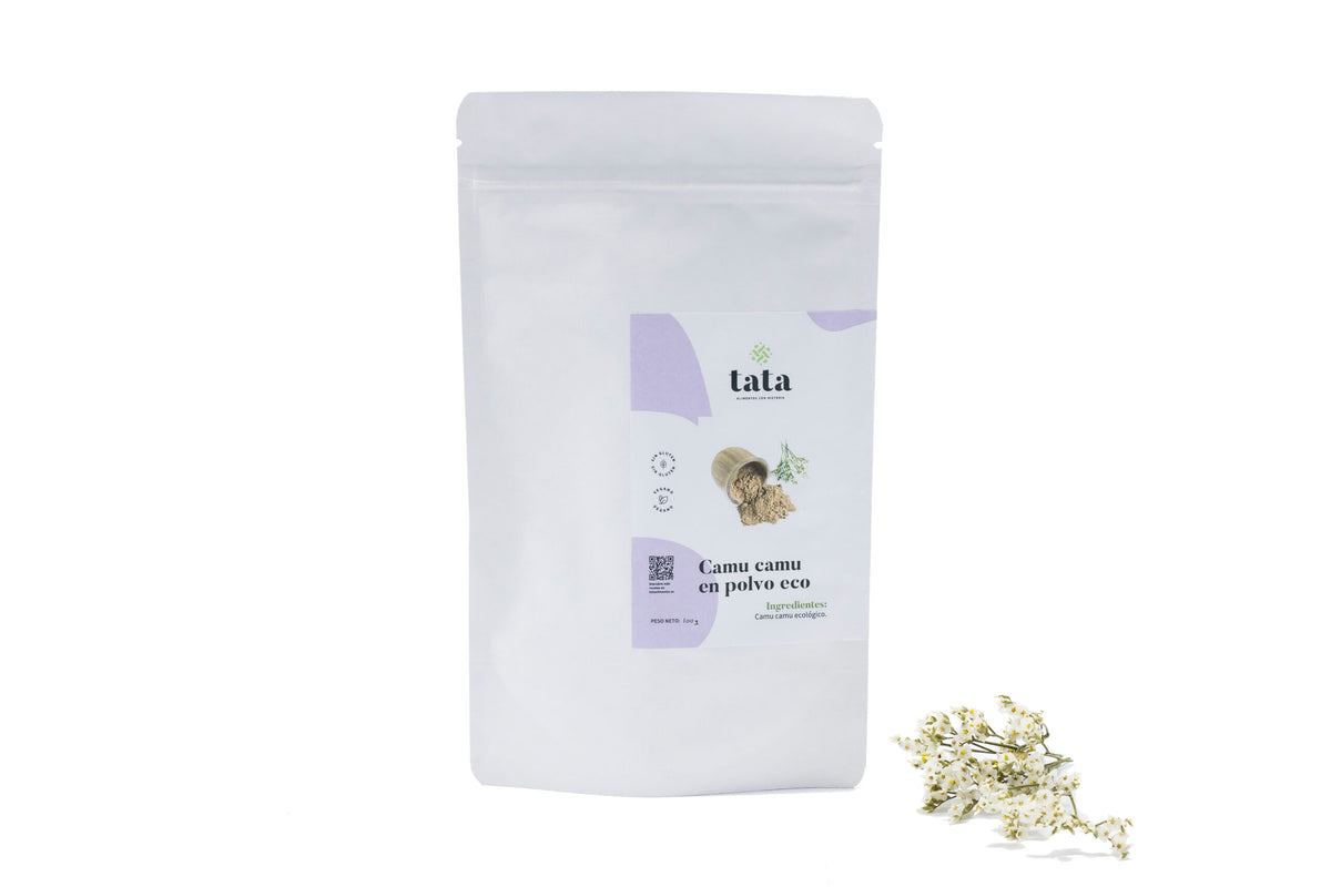 Camu camu en polvo ecológico, superalimento amazónico rico en vitamina C, Tata Alimentos