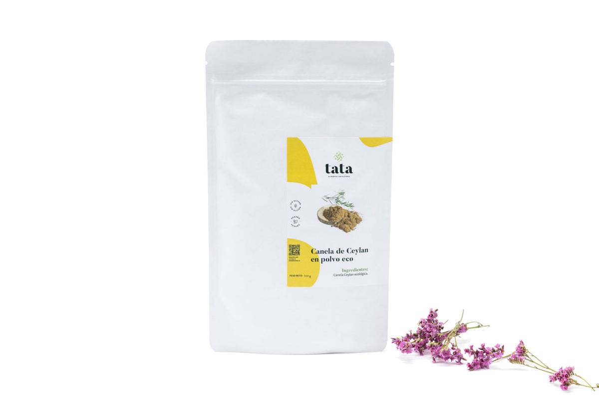 Canela de Ceylán en polvo ecológica, Tata Alimentos