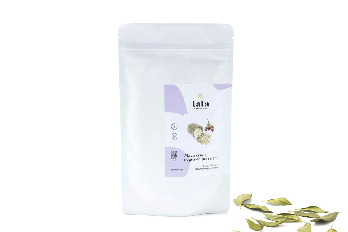 Maca negra en polvo ecológica, raíz andina, Tata Alimentos