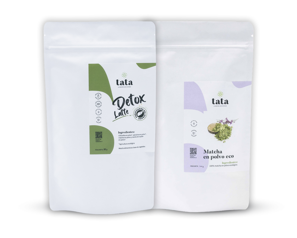 Detox Latte y Matcha del pack Reset and Focus