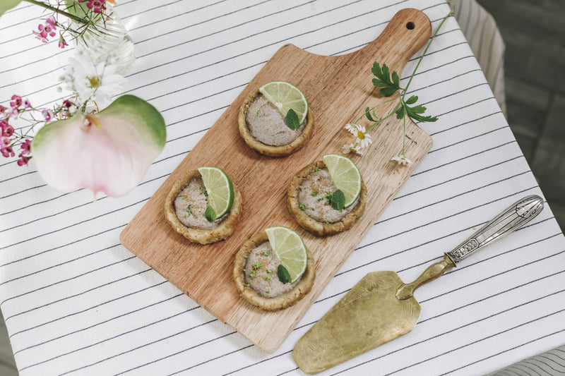 Mini pie de camu-camu y lima